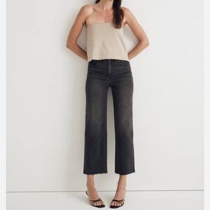 Black California vintage crop wide leg